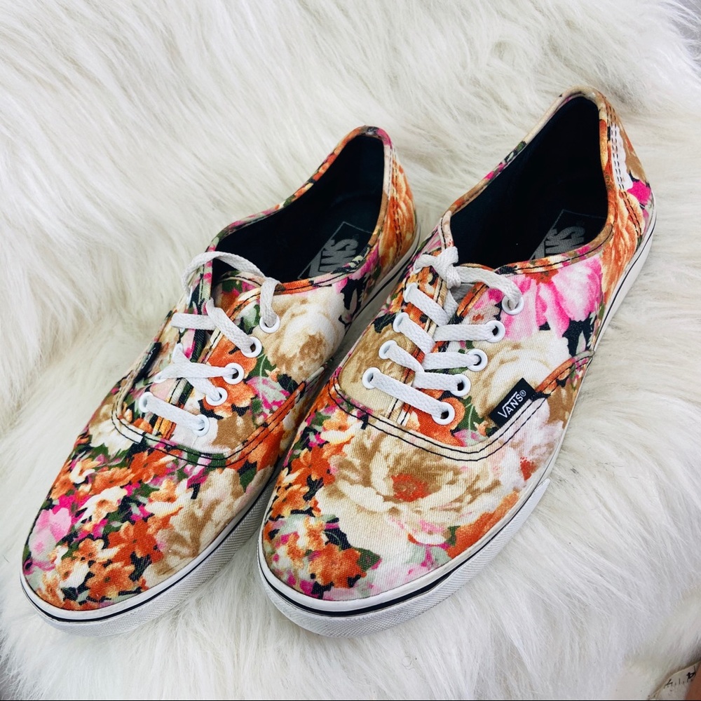 Vans fall floral skating canvas shoes - Picture 2 of 9